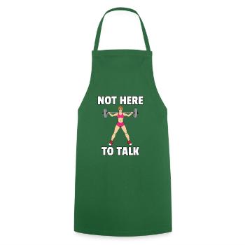 Sport Fitness Sportif Entraînement Cadeau Amusant - Tablier de cuisine - vert foncé - Devant - AI Model Male 185 dark (185cm)