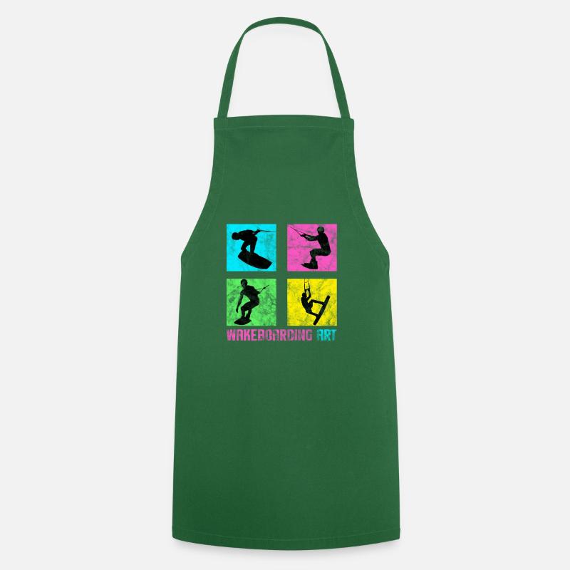 ART DE WAKEBOARDING - Tablier de cuisine - vert foncé