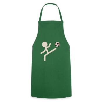 STICK FIGURE Soccer - Tablier de cuisine - vert foncé - Devant - AI Model Male 185 dark (185cm)