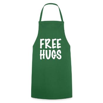 Câlins gratuits - Tablier de cuisine - vert foncé - Devant - AI Model Male 185 dark (185cm)