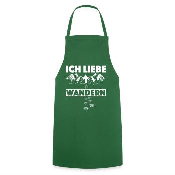 Wanderer - Kochschürze - Grün - Vorne - AI Model Male 185 dark (185cm)
