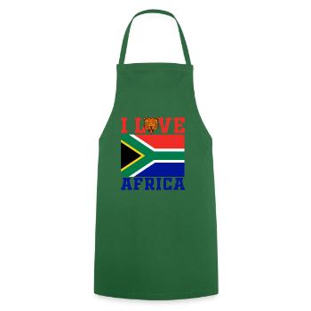 I love Africa jaguar - Cooking Apron - green - Front - AI Model Male 185 dark (185cm)