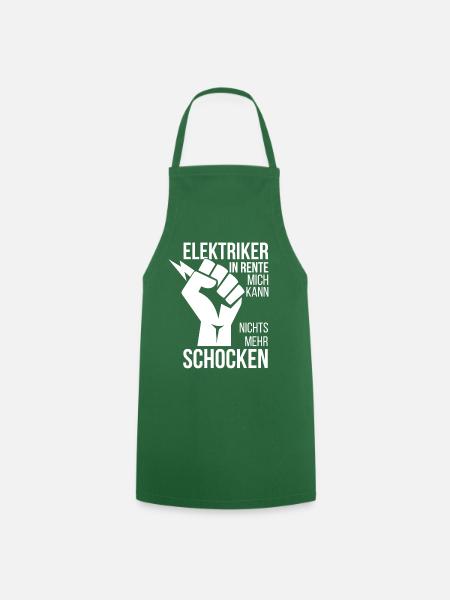 Elektriker In Rente - Kochschürze - Grün
