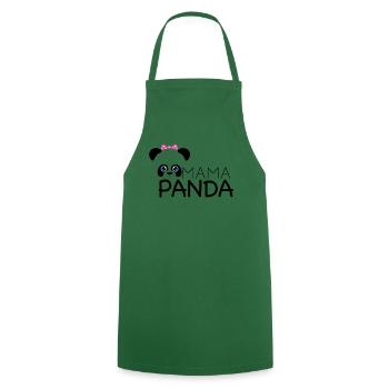 mama panda - Kochschürze - Grün - Vorne - AI Model Male 185 dark (185cm)
