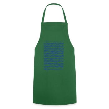 Sonate de Bach pour violon 1 en sol mineur Adagio - Tablier de cuisine - vert foncé - Devant - AI Model Male 185 dark (185cm)