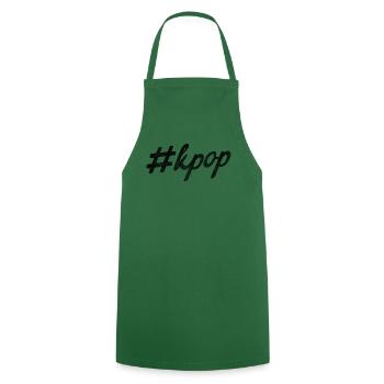 kpop #kpop kdrama k-pop k-drama corée musique - Tablier de cuisine - vert foncé - Devant - AI Model Male 185 dark (185cm)