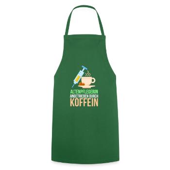 Altenpflegerin Geschenk - Kochschürze - Grün - Vorne - AI Model Male 185 dark (185cm)