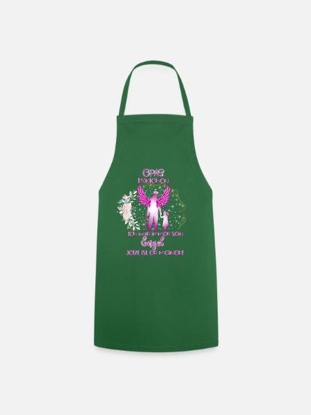 Opas Mädchen Engel, Geschenk geliebter Opa - Kochschürze - Grün