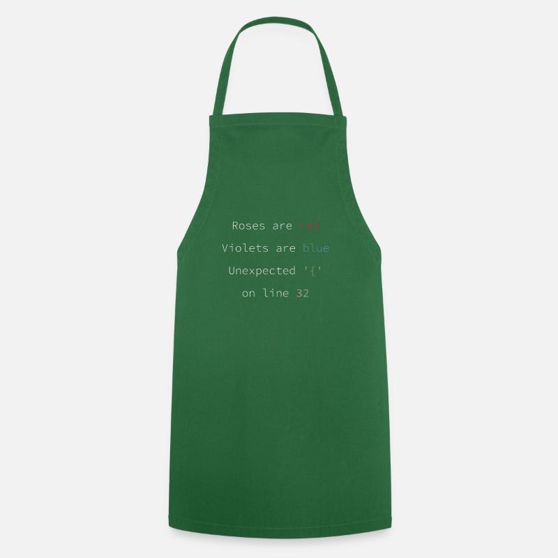 Funny Programmer Coder Coding Quote - Cooking Apron - green