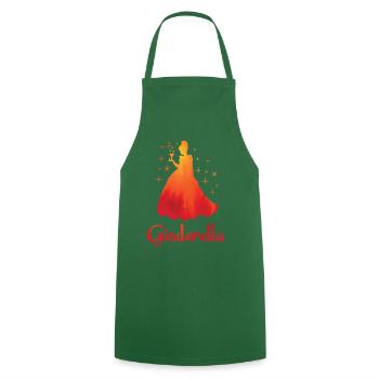 Ginderella Gin Braut jga Team Junggesellenabschied - Kochschürze - Grün - Vorne - AI Model Male 185 dark (185cm)