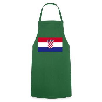 Croatia: Flags to fall in love with! - Cooking Apron - green - Front - AI Model Male 185 dark (185cm)