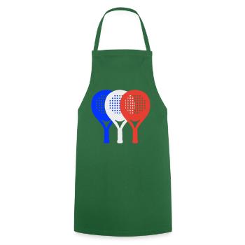 Padel-Frankreich2 - Kochschürze - Grün - Vorne - AI Model Male 185 dark (185cm)