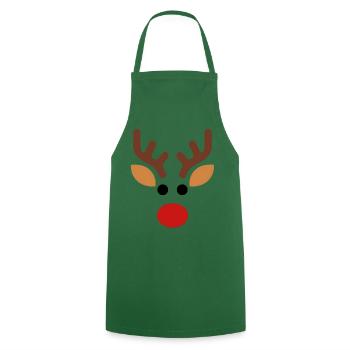 Rudolph Renne minimaliste - Tablier de cuisine - vert foncé - Devant - AI Model Male 185 dark (185cm)