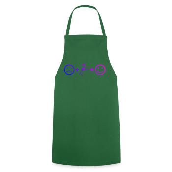 Pickleball scene design for pickleball players fans - Cooking Apron - green - Front - AI Model Male 185 dark (185cm)