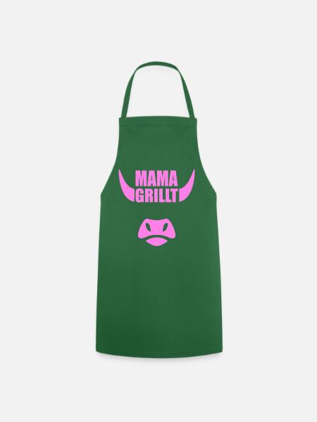 MAMA GRILLT BBQ - Kochschürze - Grün