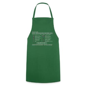 Wurstorientierungsprotokoll Graphic - Kochschürze - Grün - Vorne - AI Model Male 185 dark (185cm)
