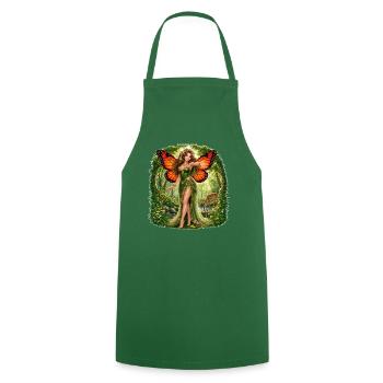 Green Fairy - Guardian of the Forest - Cooking Apron - green - Front - AI Model Male 185 dark (185cm)