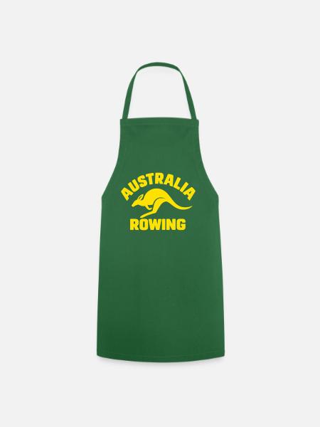 Australia Rowing - Australien Rudern - Känguru - Kochschürze - Grün
