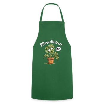 Pflanzenflüsterer I Lustiger Pflanzen Spruch Humor - Kochschürze - Grün - Vorne - AI Model Male 185 dark (185cm)