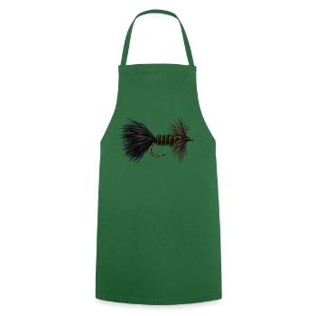 Wooly Bugger Streamer - Kochschürze - Grün - Vorne - AI Model Male 185 dark (185cm)
