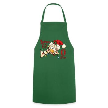 67 Lichter, 0 Plan - Chaos Lustig Xmas - Kochschürze - Grün - Vorne - AI Model Male 185 dark (185cm)