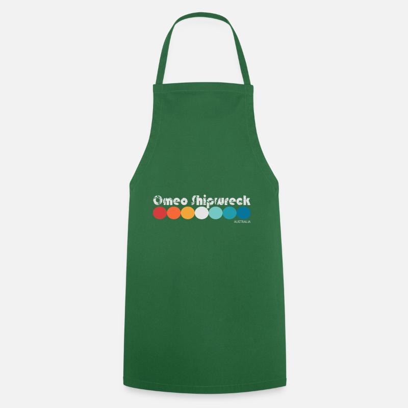 Omeo Shipwreck - Cooking Apron - green