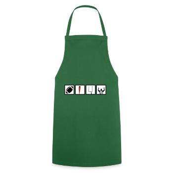 American Football Symbols Squares - Cooking Apron - green - Front - AI Model Male 185 dark (185cm)