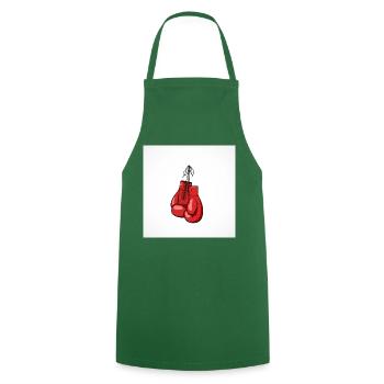 BOXING CLUB - Cooking Apron - green - Front - AI Model Male 185 dark (185cm)