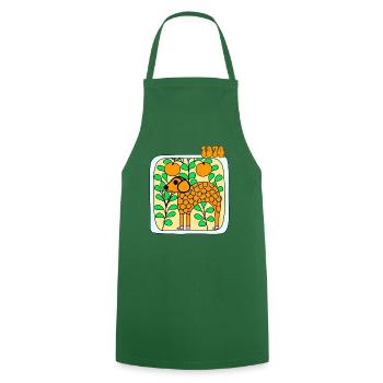 1974 ... - Cooking Apron - green - Front - AI Model Male 185 dark (185cm)