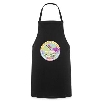 Scope Pi Math Equation - Cooking Apron - black - Front - AI Model Male 185 dark (185cm)