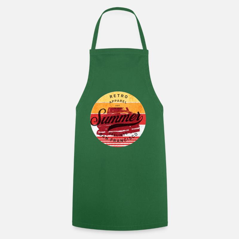 Retro Summer - Classic - Cooking Apron - green