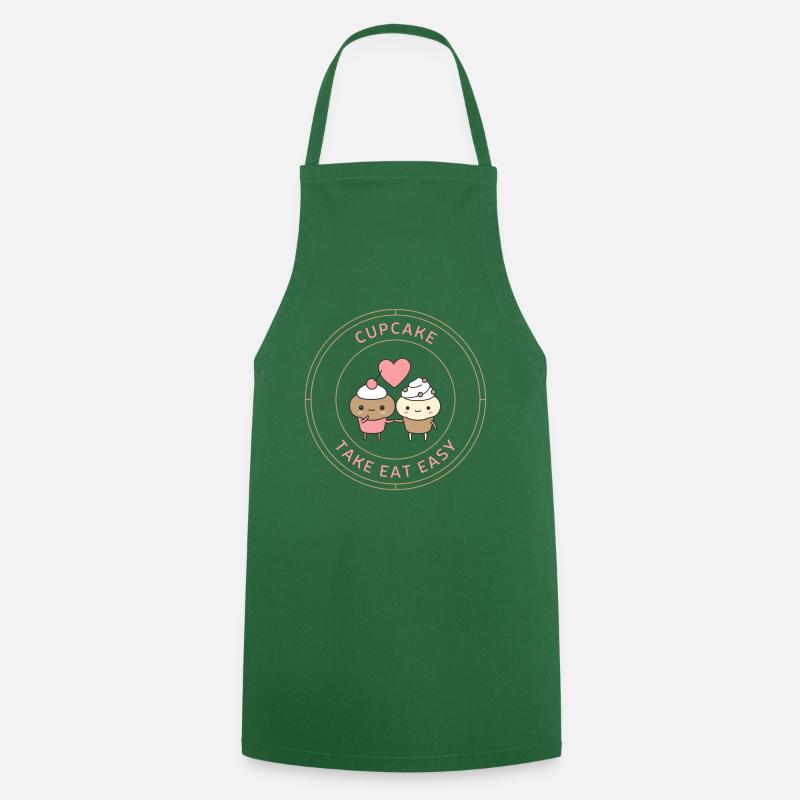 Cupcake Comic - Cooking Apron - green