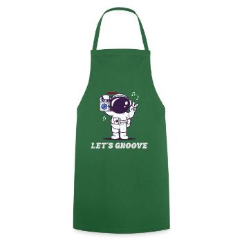 Let's Groove Astronaut - Kochschürze - Grün - Vorne - AI Model Male 185 dark (185cm)