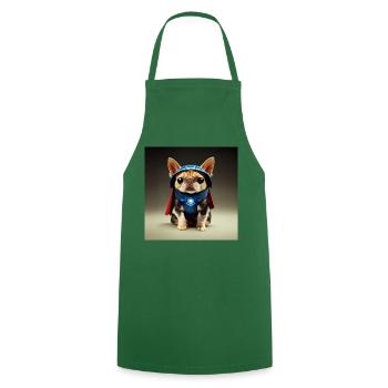 SuperPet Sgt Catdog - Kochschürze - Grün - Vorne - AI Model Male 185 dark (185cm)