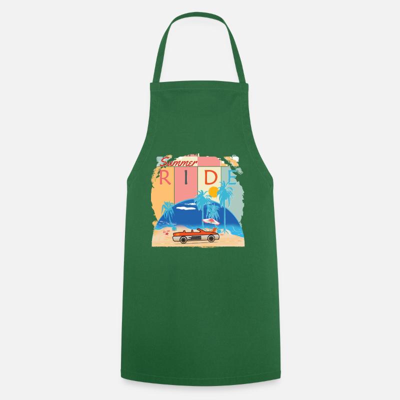 Summer Ride long drive - Cooking Apron - green