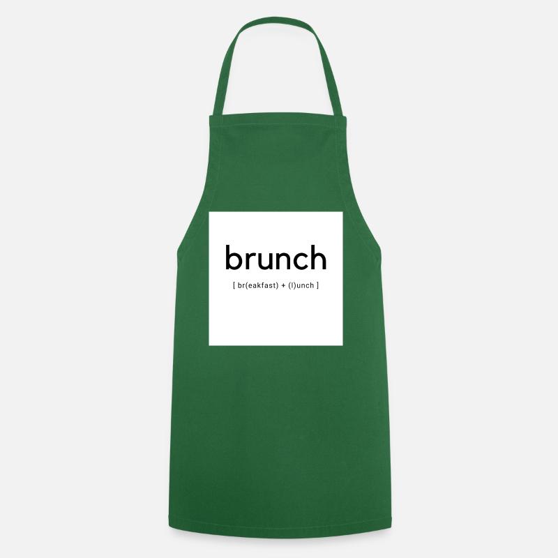 Un brunch pour tous - Tablier de cuisine - vert foncé