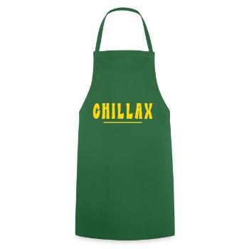CHILL RLAX - Kochschürze - Grün - Vorne - AI Model Male 185 dark (185cm)