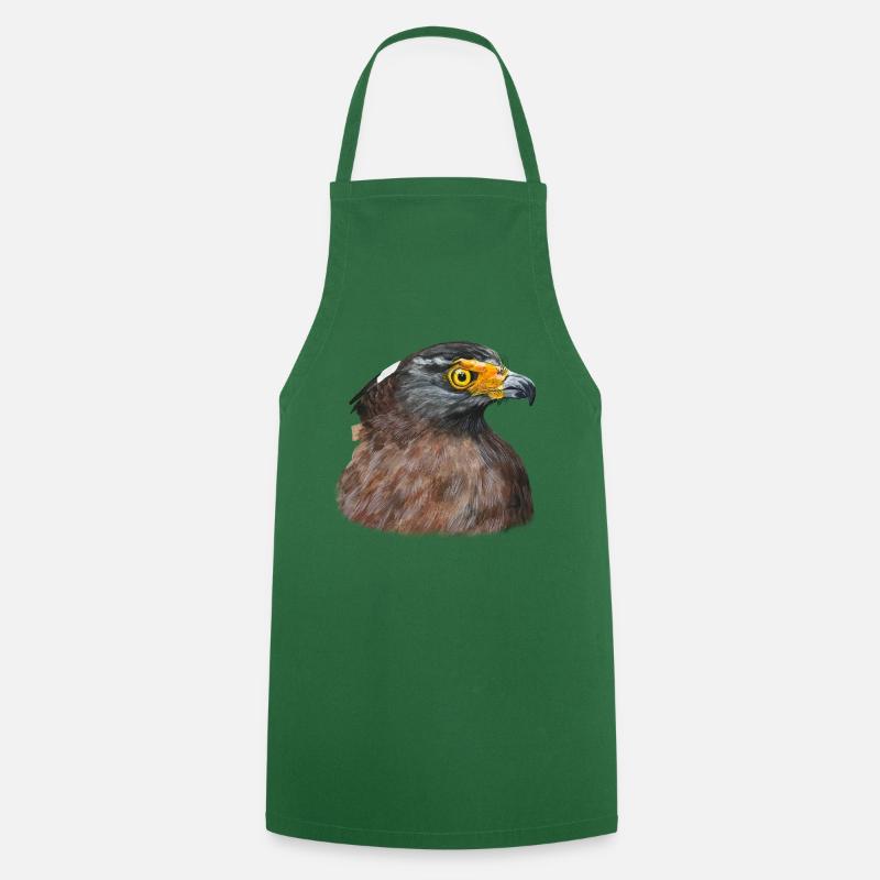Buse du désert Buse Oiseau de proie Oiseau de proie - Tablier de cuisine - vert foncé