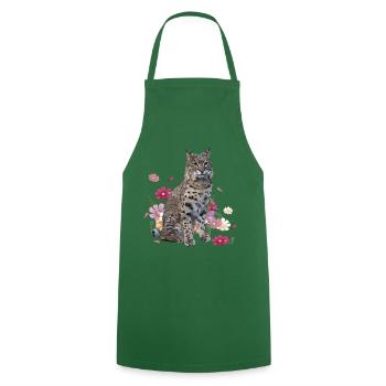 Lynx - Tablier de cuisine - vert foncé - Devant - AI Model Male 185 dark (185cm)