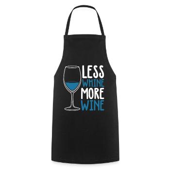 Weinglas Wein - Kochschürze - Schwarz - Vorne - AI Model Male 185 dark (185cm)