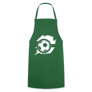 Fußball Football - Tablier de cuisine - vert foncé - Devant - AI Model Male 185 dark (185cm)