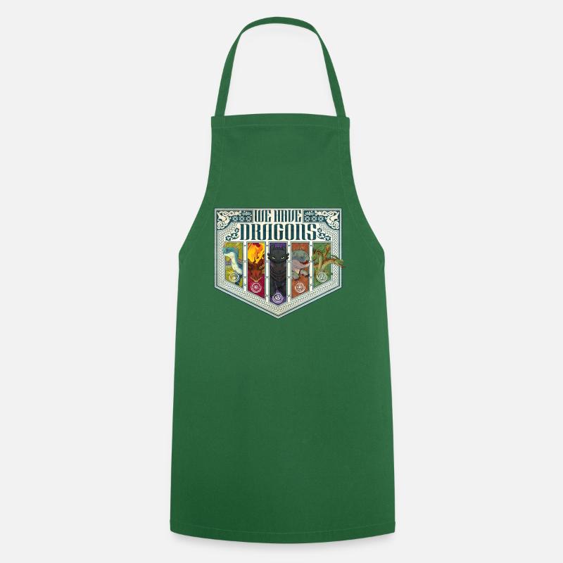Dragons Nous Avons Des Dragons - Tablier de cuisine - vert foncé