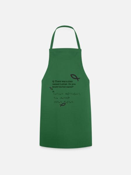 Martin Luther Matthew - Cooking Apron - green