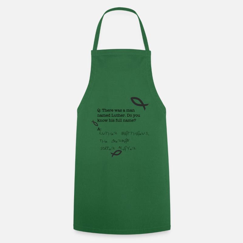 Martin Luther Matthew - Tablier de cuisine - vert foncé