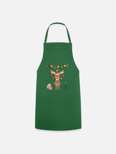 Geschenkidee Frau Mann Weihnachtspullover hässlicher Humor - Kochschürze - Grün
