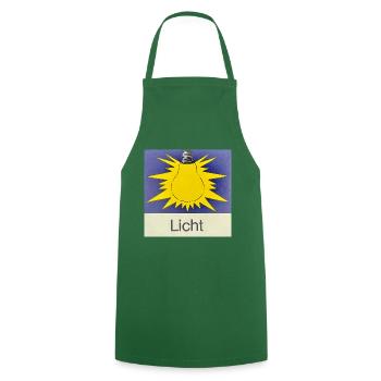 Licht - Kochschürze - Grün - Vorne - AI Model Male 185 dark (185cm)