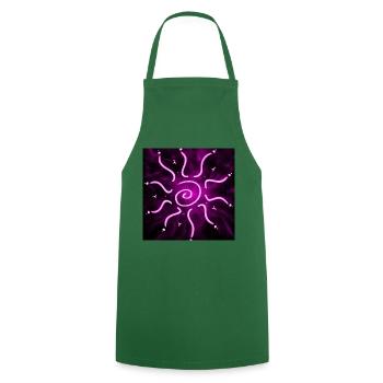 SOLEIL VIOLET CHAUD - Tablier de cuisine - vert foncé - Devant - AI Model Male 185 dark (185cm)
