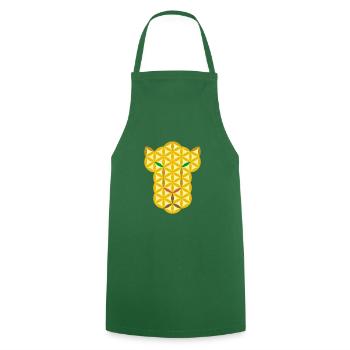 Big Cat of Life - Cl - Cooking Apron - green - Front - AI Model Male 185 dark (185cm)