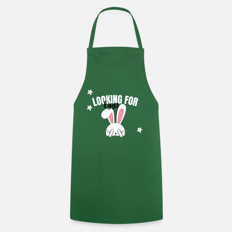 Easter Egg Hunt / Search at Easter - Cooking Apron - green