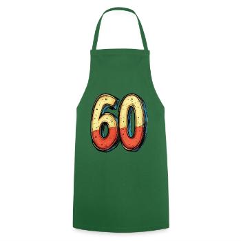 60 Nombre Coloré - Tablier de cuisine - vert foncé - Devant - AI Model Male 185 dark (185cm)